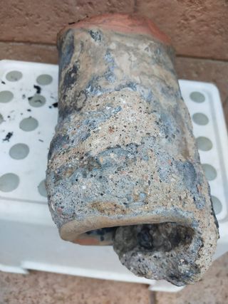 Desagüe o canalón antiguo