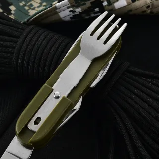 Kit Cubiertos de campaña 7 elementos