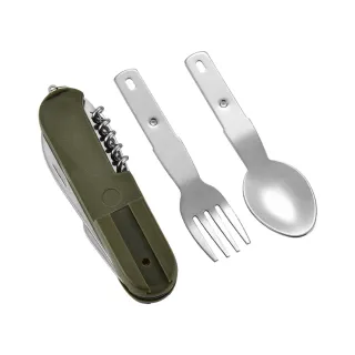 Kit Cubiertos de campaña 7 elementos