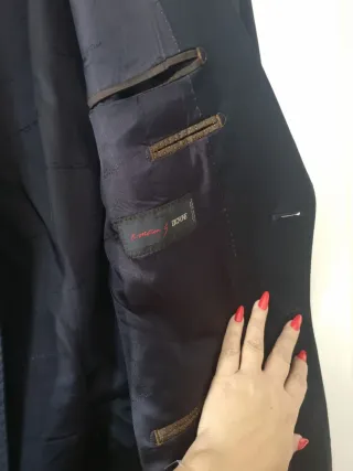 Traje de chaqueta azul