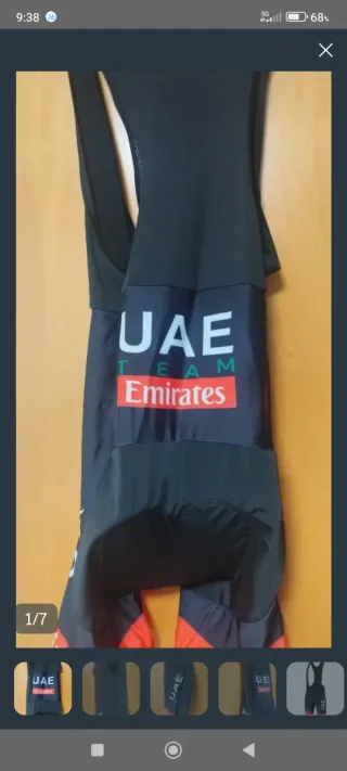 Culotte Ciclismo UAE Negro