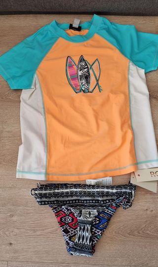 Set mare Roxy maglia surf bikini 13/14