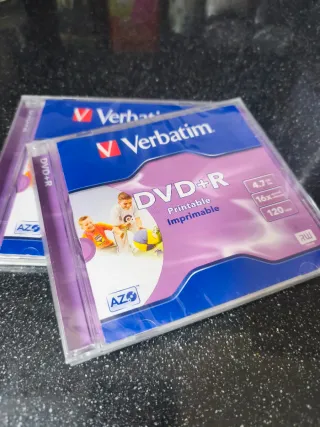 2 Verbatim DVD+R 4.7GB 120min 16x
