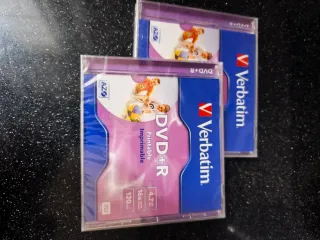 2 Verbatim DVD+R 4.7GB 120min 16x