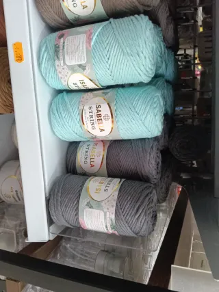 Ovillos de lana para macramé