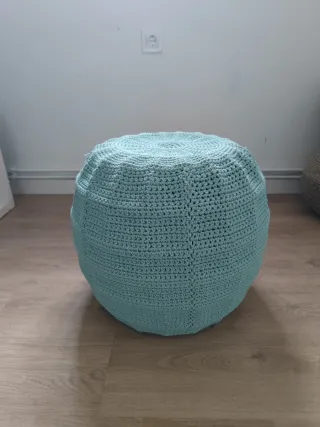 Puff Otteron Ikea Azul