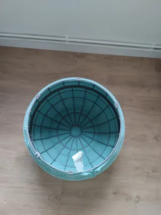 Puff Otteron Ikea Azul