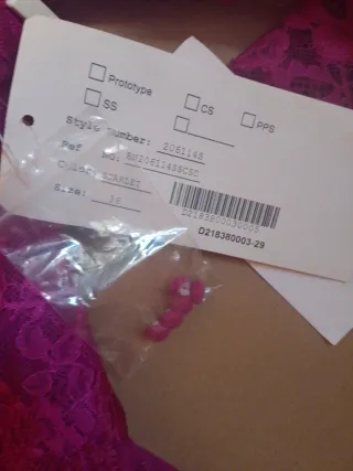 Vestido de fiesta Fucsia talla XS