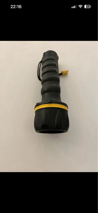 Torcia nera con laccetto