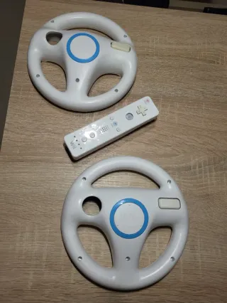 Mando y 2 Volantes Wii Originales Nintendo