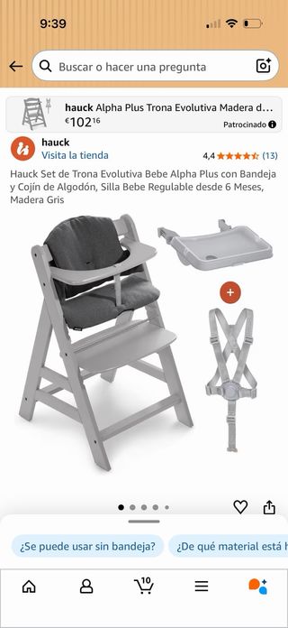 Complementos trona Hauck