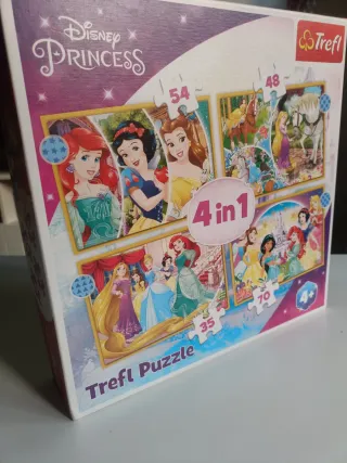 Puzzle Princesas Disney Trefl 4 en 1