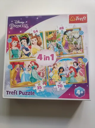 Puzzle Princesas Disney Trefl 4 en 1