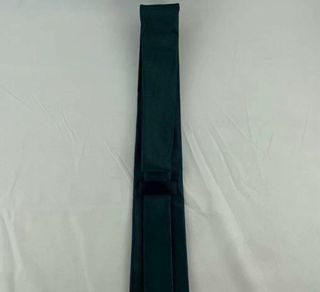 Corbata verde cielo + gemelos a juego con caja