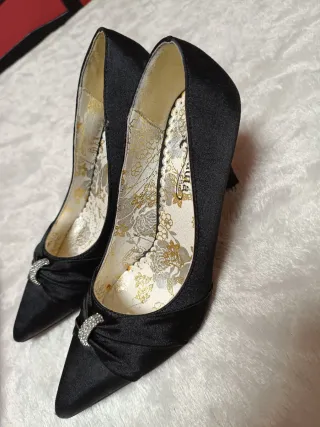 Zapatos de tacón negros talla 37