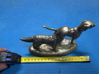 Decoración 2 perros de caza