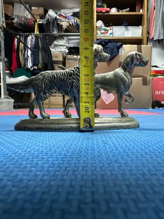 Decoración 2 perros de caza