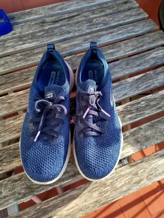 Zapatillas Skechers Azul y Rosa