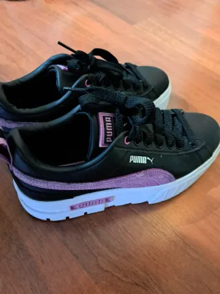 Zapatillas Puma 36 Negras y Rosas
