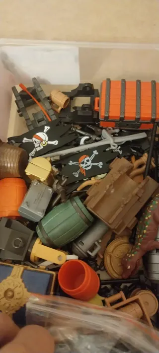 Playmobil,cajas,lote,indios,piratas,medievales