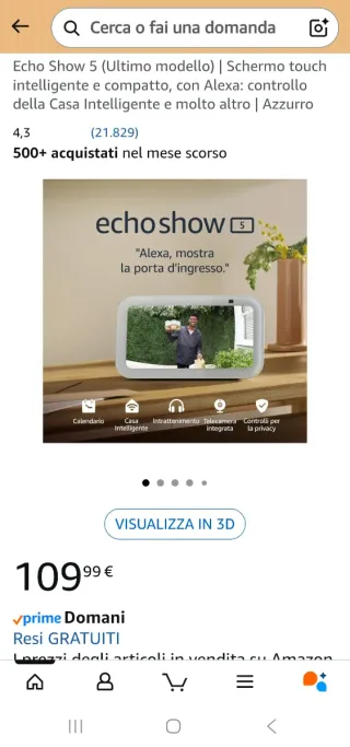 Amazon Echo Show 5 - Nuovo