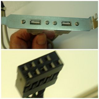 Staffa Adattatore Scheda Madre USB 2.0 header