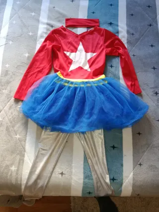 Disfraz capitan america niña 4-5 años