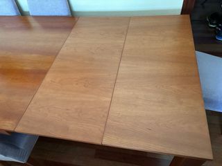 Mesa extensible 120x90 y 6 sillas