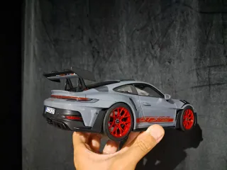 Porsche 911 (992) GT3 RS Artic Grey 1/18