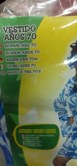 Disfraz Años 70 Talla Única