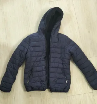 Cappotto reversibile blu navy per bambini