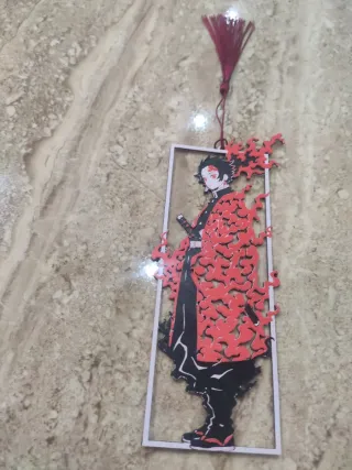 Marcapáginas anime fuego