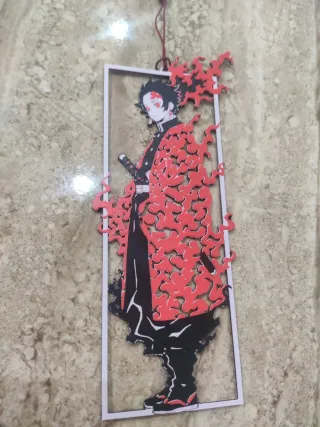 Marcapáginas anime fuego