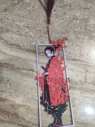 Marcapáginas anime fuego