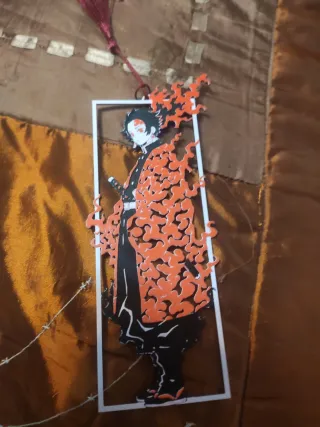 Marcapáginas anime fuego