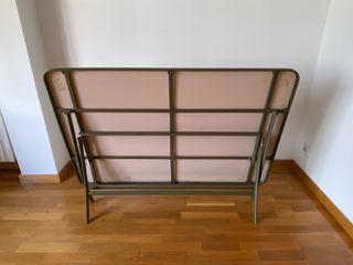 Mesa de comedor cristal y metal