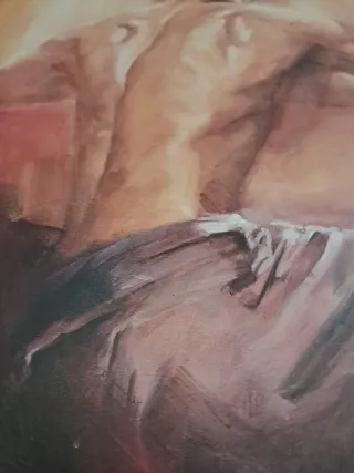 Cuadro al óleo figura masculina