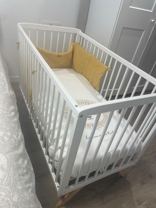 Cuna colecho blanca
