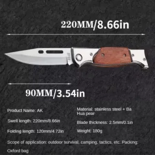 Coltello pieghevole artigianale KAWAMUKI AK
