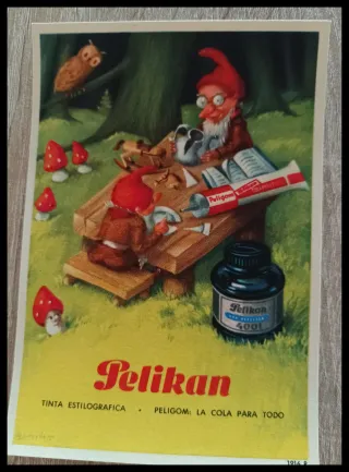 Lote 3 Postales Pelikan Años 50