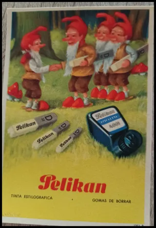 Lote 3 Postales Pelikan Años 50