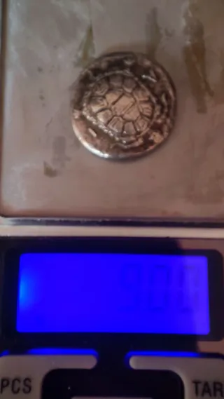 Réplica Moneda Antigua Griega Romans Tortuga