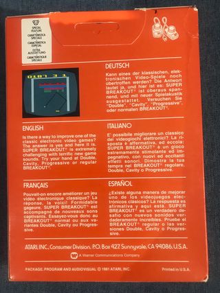 Atari 2600 Super Breakout Sellado