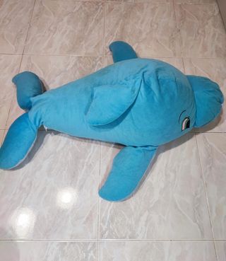 Peluche gigante delfino azzurro