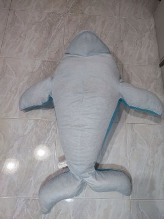 Peluche gigante delfino azzurro