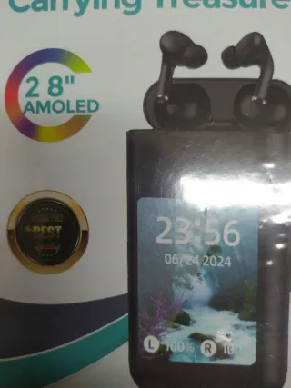 Auriculares Bluetooth + Batería Externa y pantalla