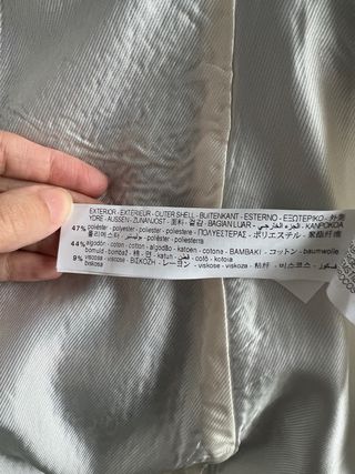 Blazer Zara Tweed Azul y Blanco