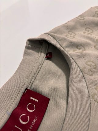 Camiseta Gucci GG Monogram Beige Talla M