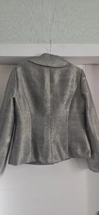 Traje JESUS DEL POZO gris/dorado Talla 40