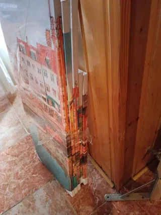 Cuadro 5 piezas paisaje urbano